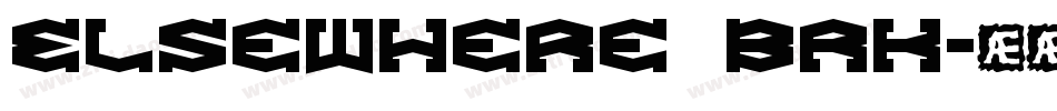Elsewhere BRK字体转换